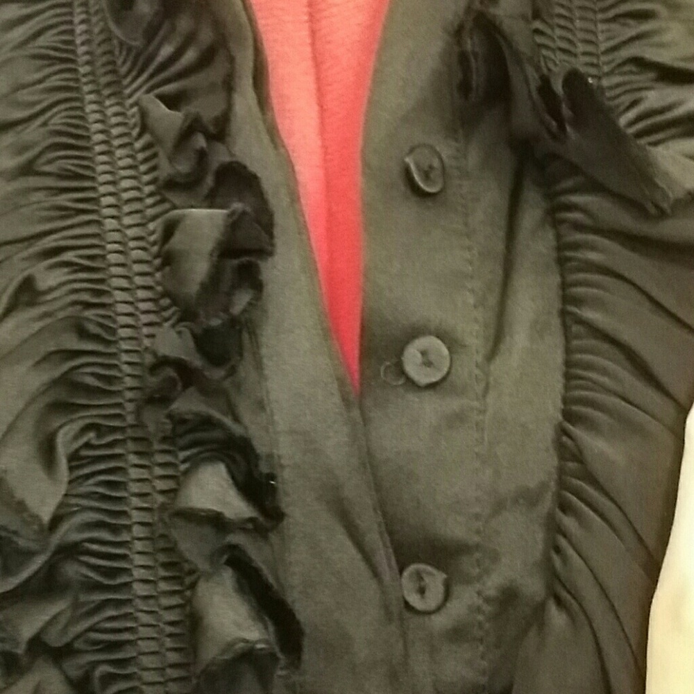 BCBG black satin tie-back halter dress - Picture 2 of 3